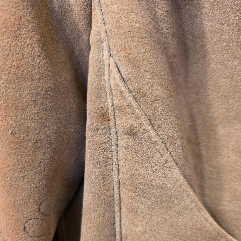 Vintage 1960s Boho Shearling Suede Coat Jacket Embroidered Penny Lane ILGWU - Picture 7 of 7